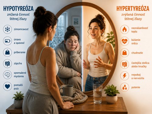Hypotyreóza a hypertyreóza – aký je medzi nimi rozdiel?