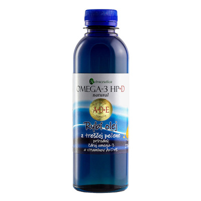 OMEGA-3 HP+D Rybí olej natural Nutraceutica | Omega-3 HP rybí olej | Výživové doplnky