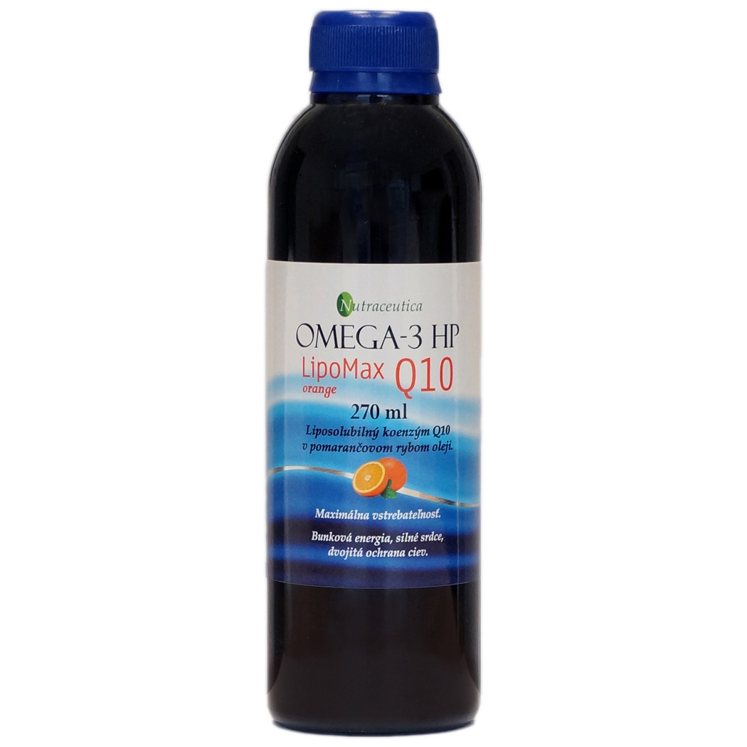 OMEGA-3 HP Rybý olej LipoMax Q10 orange Nutraceutica | Omega-3 HP rybí olej | Výživové doplnky